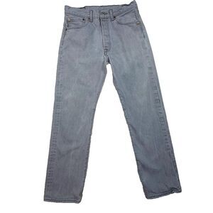 Levi's 501 Original Fit Jeans in "Silver Rigid" (Grey), 32x34 (measures 29x30)